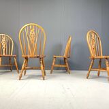 Set of 4 Vintage  Ercol Dining Chairs , 1950's