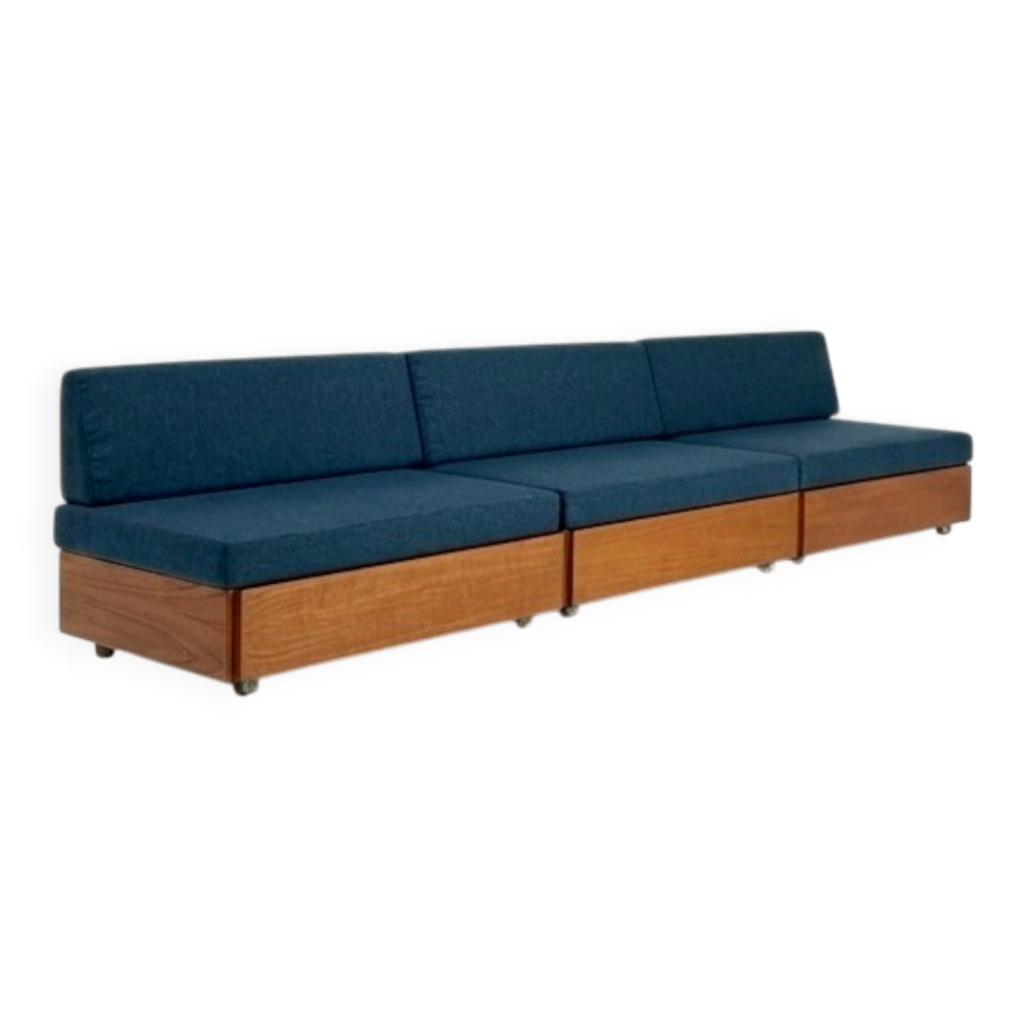 Danish teak modular sofa couch by France & Son mid-century design 60s