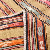 Vintage Striped Pattern Multicolor Kilim Rug, 183x239Cm