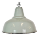 Industrial Grey Enamel Factory Pendant Lamp, 1960s