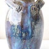 Signed stoneware vase