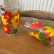 Vintage floral water glasses
