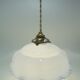 Blue opaline hanging lamp