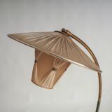 50s floor lamp with pleated shade