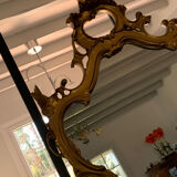 Large golden baroque style wall mirror