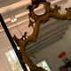 Large golden baroque style wall mirror