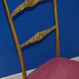 Chaise en laiton des années 50
