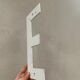 Lettre d’enseigne ancienne E, 27cm