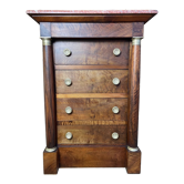 Chiffonnier époque Empire en noyer