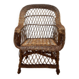 Vintage rattan armchair