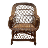 Vintage rattan armchair