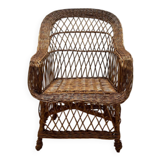 Vintage rattan armchair
