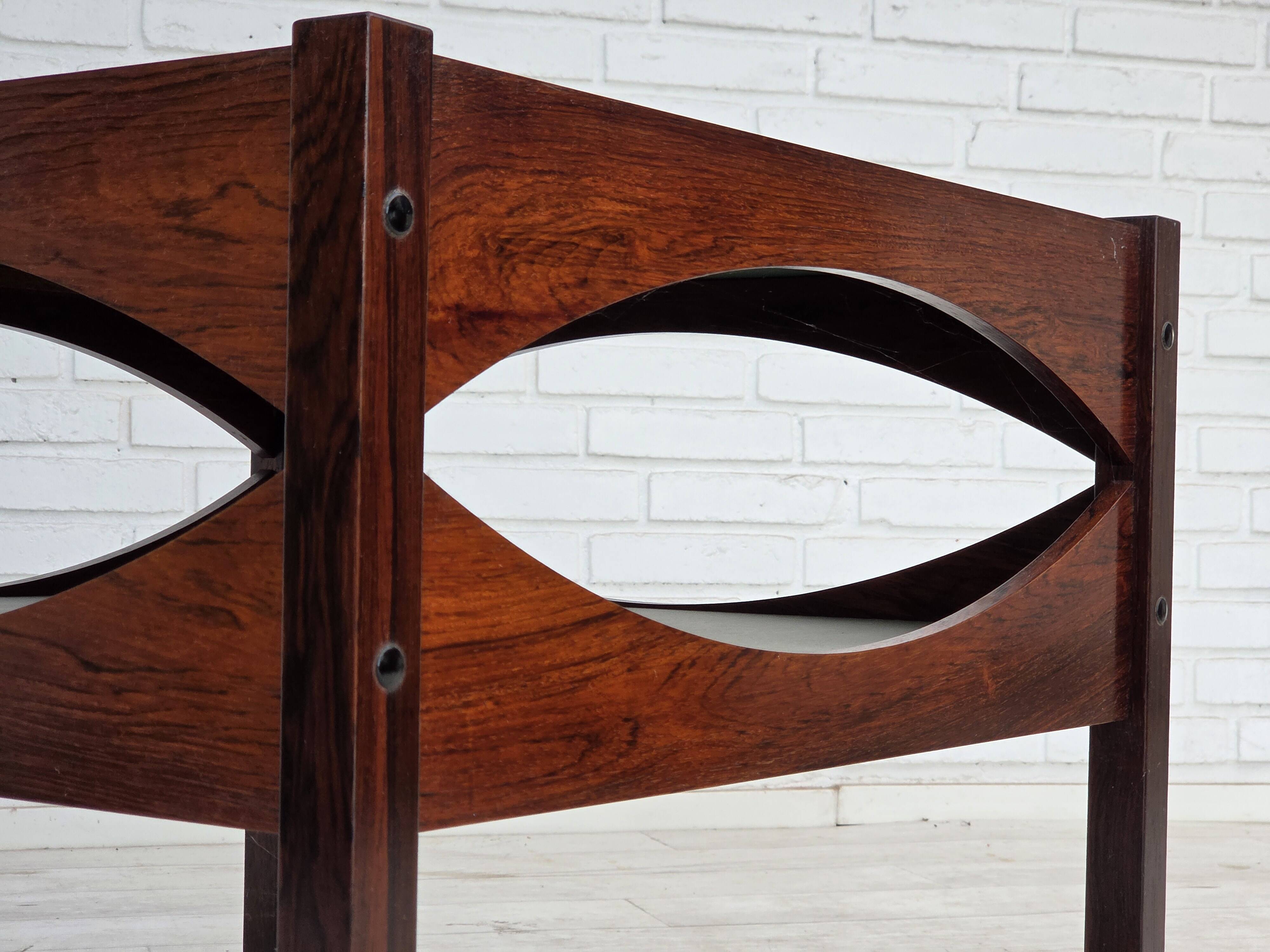 1970s, Danish design by Kristian Vedel. Side table model "Modus", teak wood