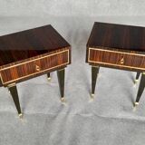 1 pair of vintage bedside tables from the 1960s