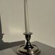 Small shiny silver-plated candlestick H11 D13
