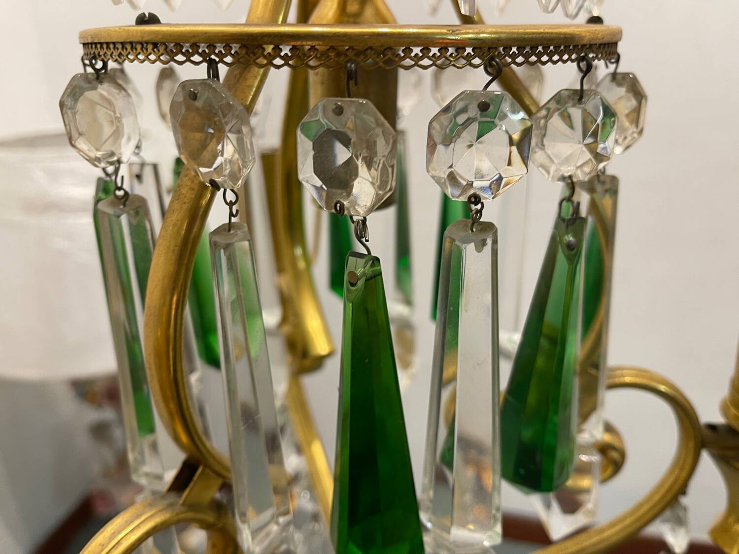 Brass  Crystal Chandelier 1960’s