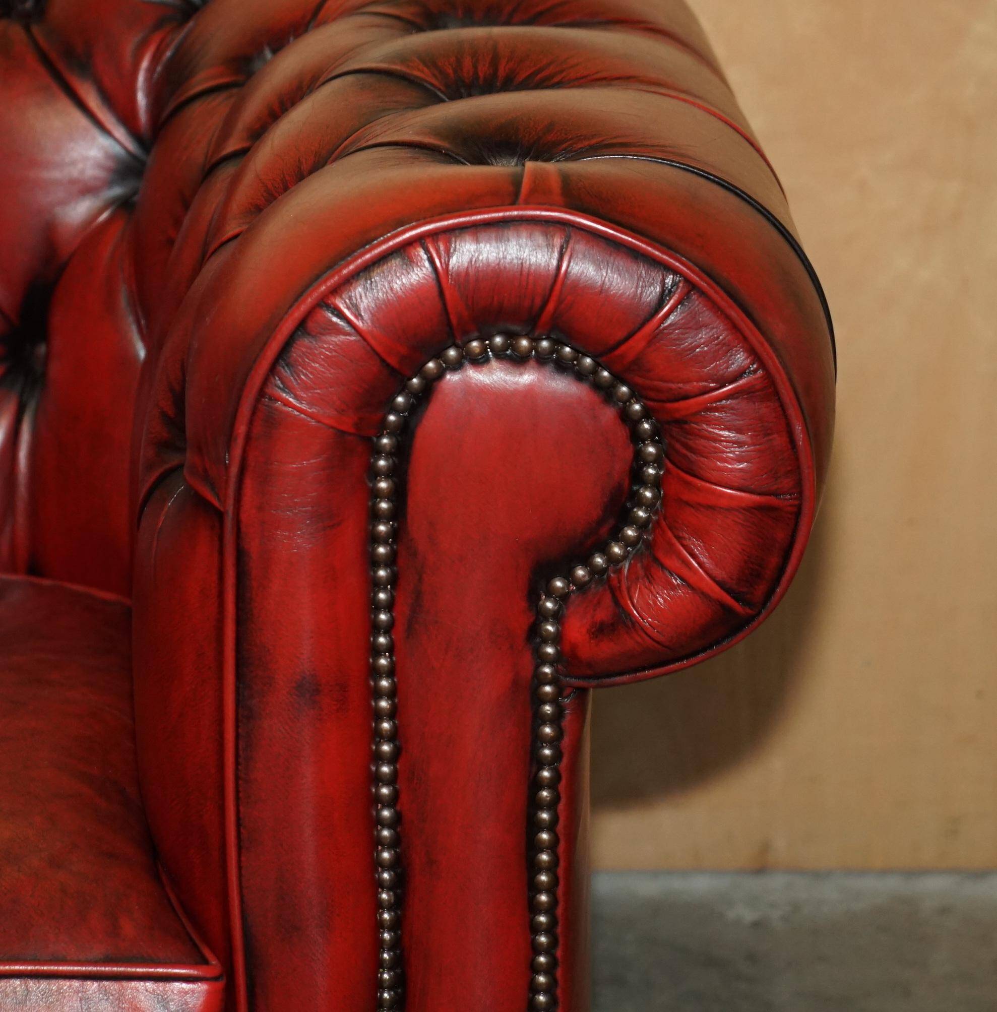 Vintage leather Chesterfield sofa