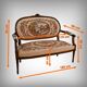 Beech canapé, stained, Louis XVI style - 1920