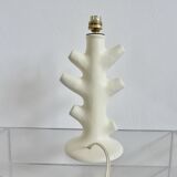 Matte white ceramic lamp 1960