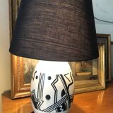 Lampe en céramique art deco