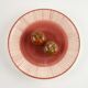 Large plate - PALM BORDURE terracotta