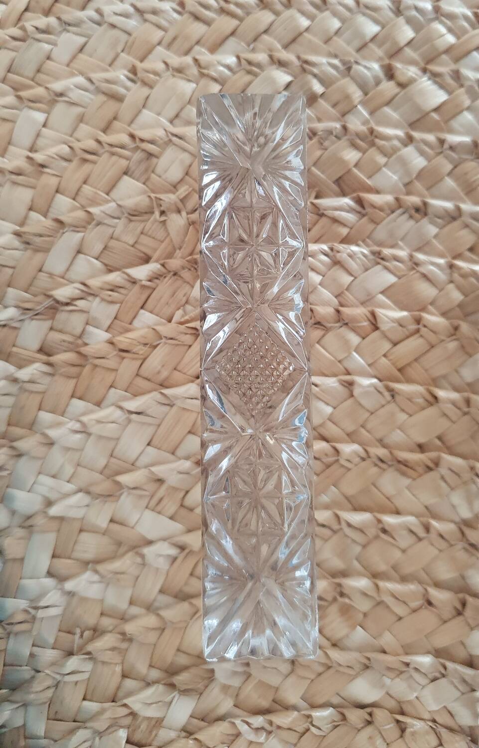 12 knife holders in 24% lead crystal - Cristallerie Buder - 1960s