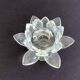 Water lily flower crystal candle holder