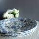 4 blue flower dinner plates, by Churchill - England