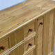 Large coastal rattan and bamboo sideboard credenza, 1980s