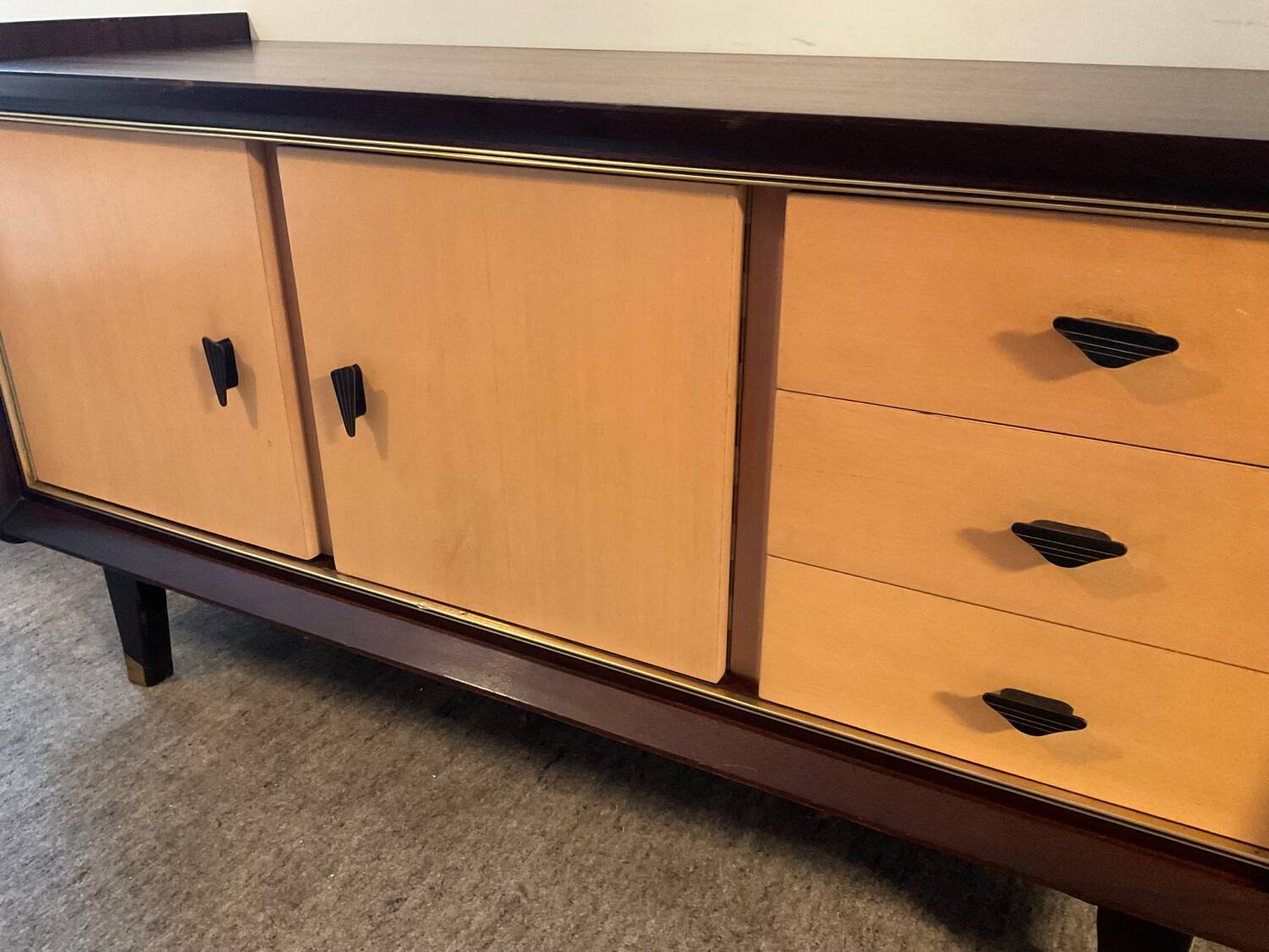 Vintage TV cabinet sideboard from the 60s