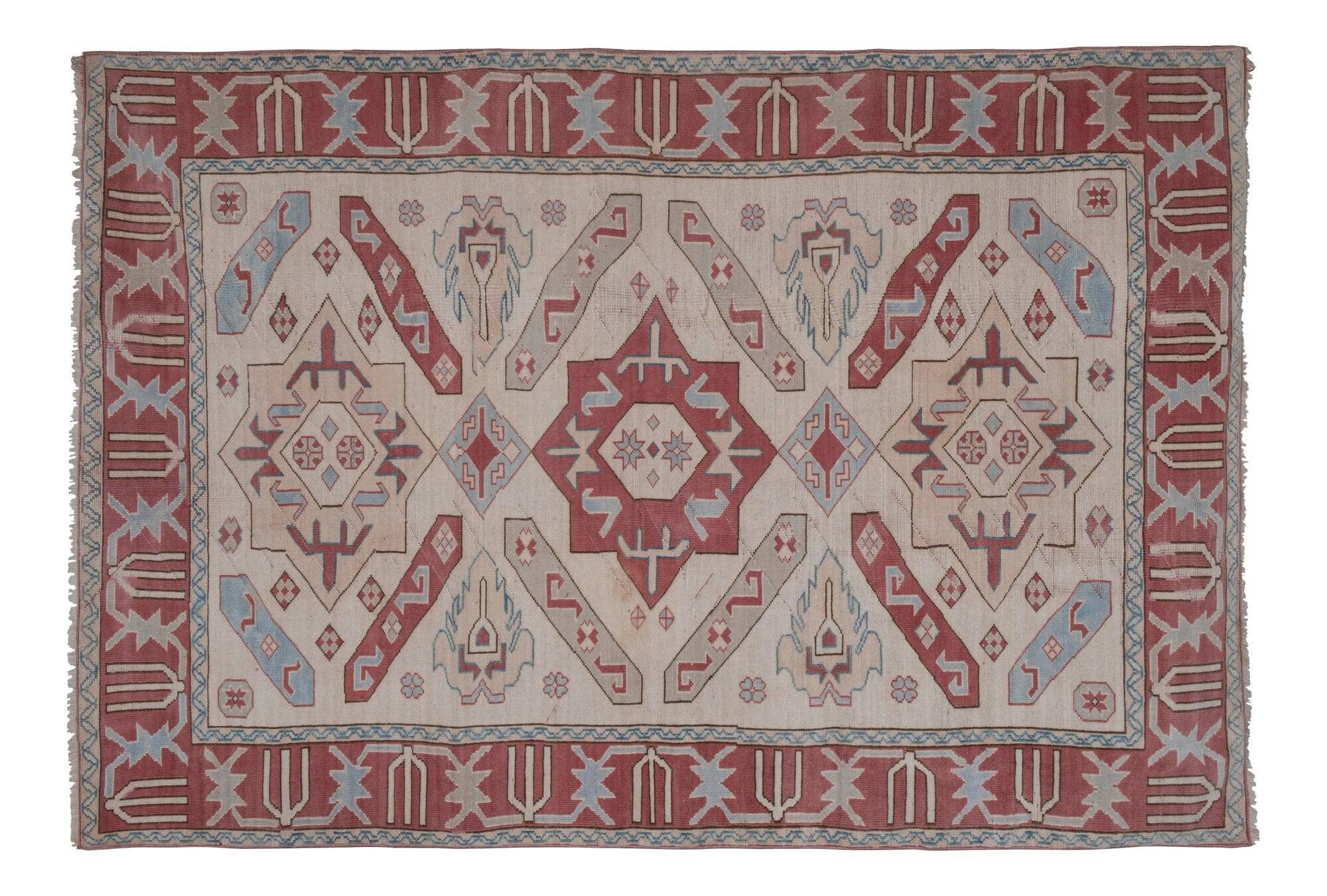 Vintage Turkish Oushak rug 175x257 cm