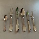 Set 6 silver cutlery Christofle chinon model