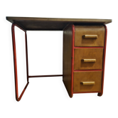 Bureau enfant vintage bois et metal
