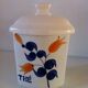 Set of old Givors ceramic spice pots