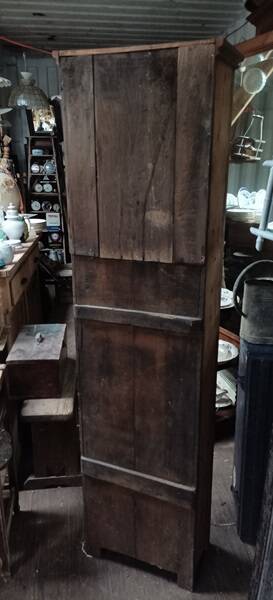 Solid wood display cabinet, glass door, air-gummed