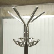 Industrial 1960 chrome coat rack parrot