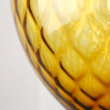 Vintage amber murano glass lamp from empoli
