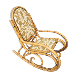 Rocking rattan bamboo