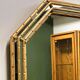 Vintage faux bamboo gilt mirror, 1980s