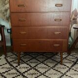 Scandinavian chest of drawers in teak
