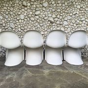 S chairs by Verner Panton for Herman Miller Fehlbaum Production, series of 4