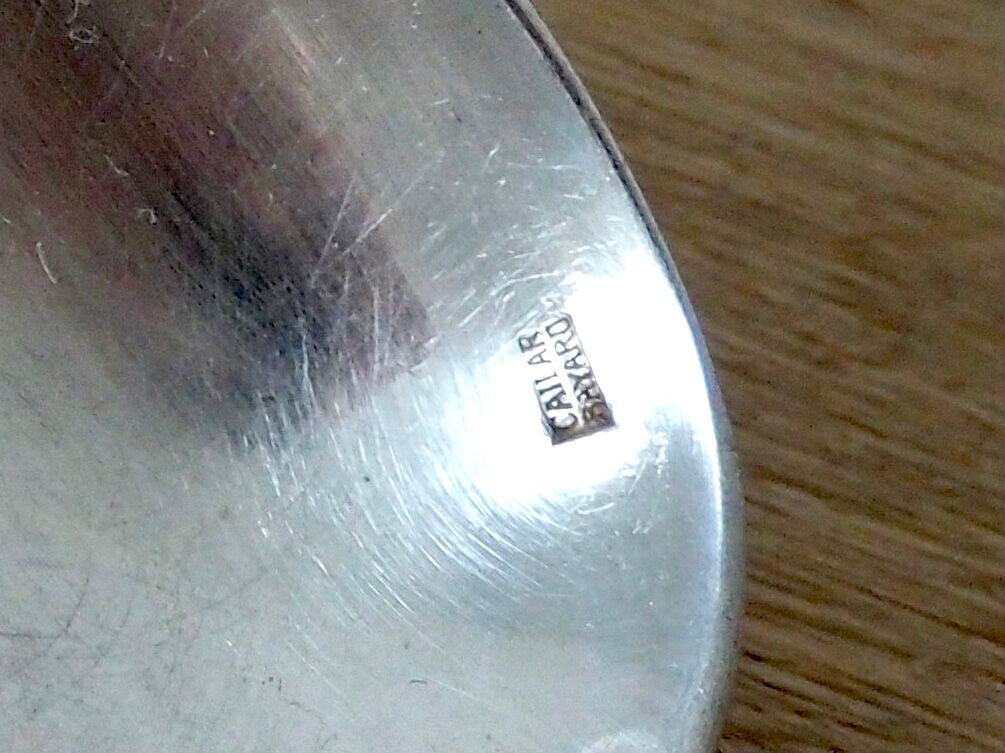 Set de 6 cuillères en argent Cailar-Bayard, monogrammées MS