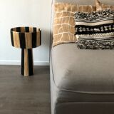 Lamppost in Raphia fine black natural style