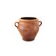 Antique yellow enamelled jam pot – 19th century terracotta – South of France