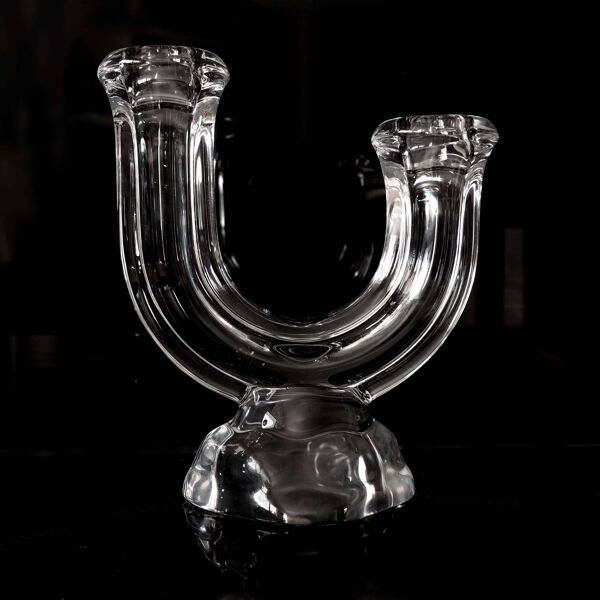 Bougeoir en cristal de Vannes