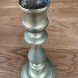 Bougeoir en laiton ancien