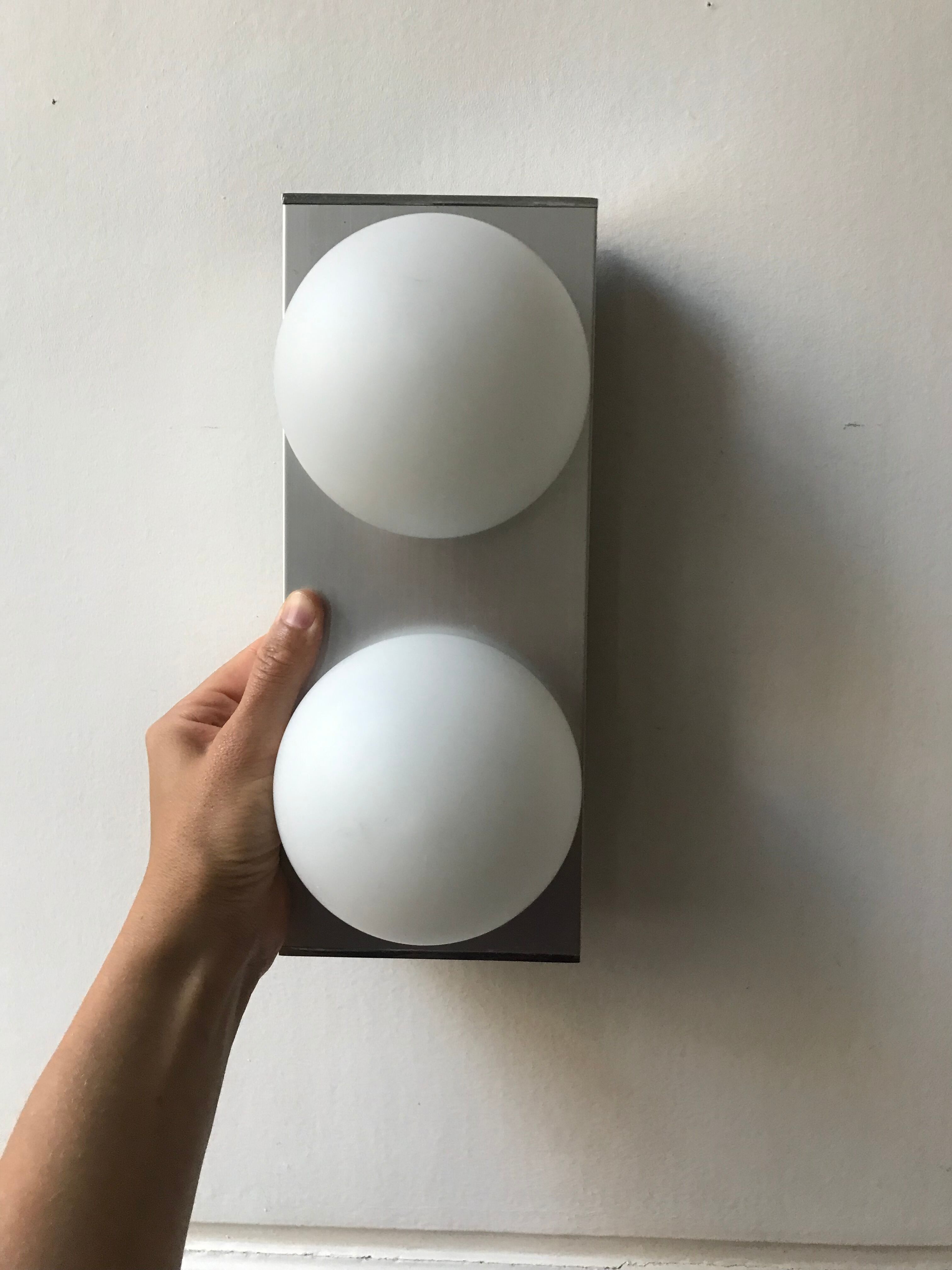Vintage opaline wall lamp