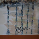 "Autumn with poplars" by André Evano large format