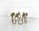 Scandinavian brass candle holder by Lars Holmström, Sweden 1950s