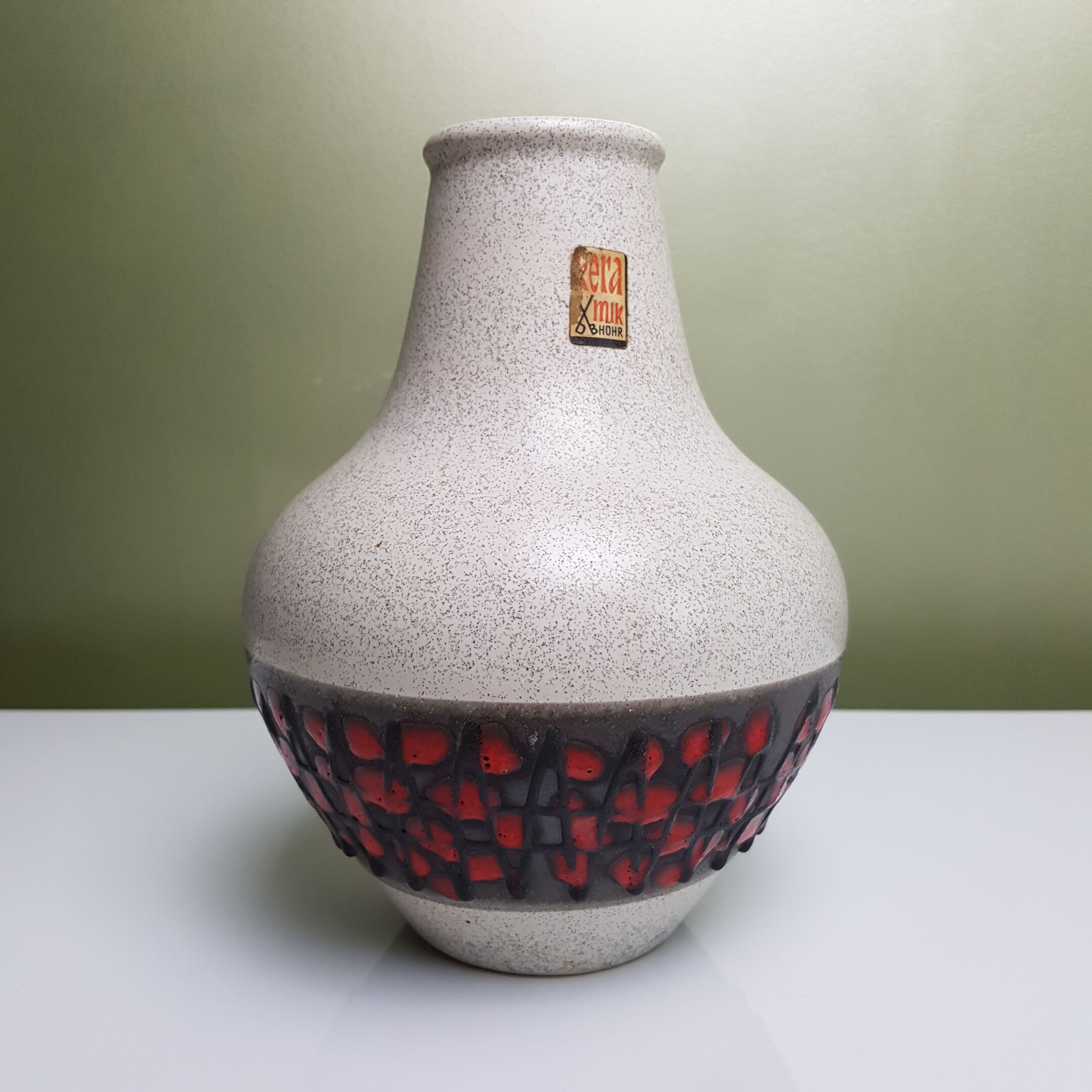 German DB Keramik Dumler Breiden 70s Handle Vase